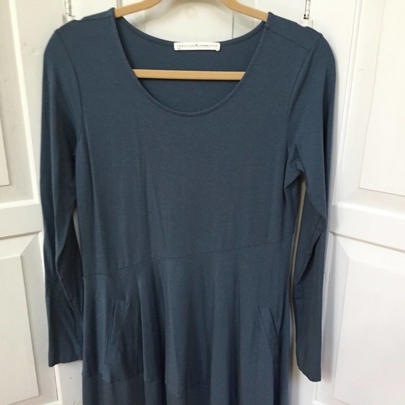 Peruvian Connection Blue Long Sleeve Dress - Picture 5 of 16